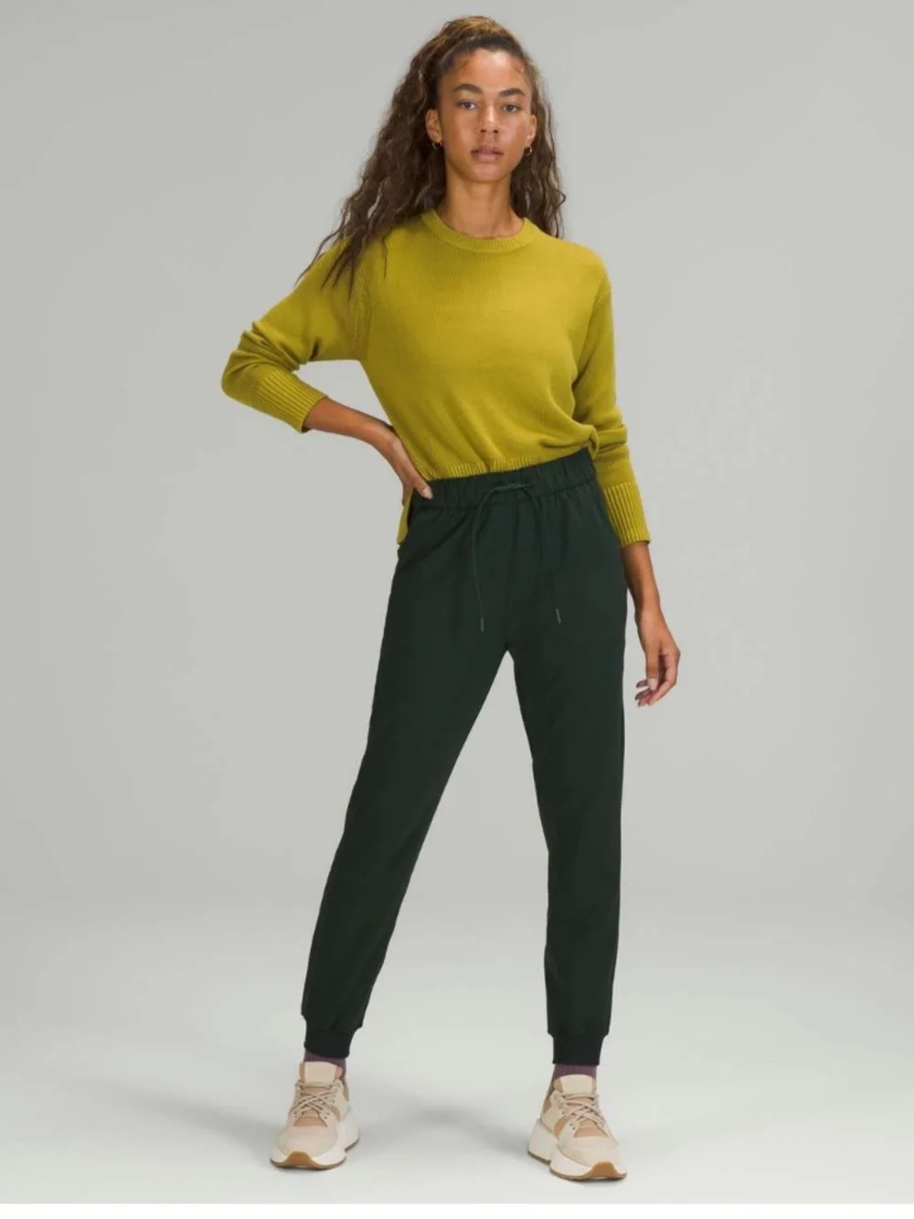 Lululemon Black Stretch High Rise Joggers